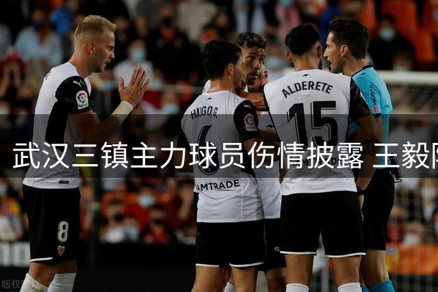 武汉三镇主力球员伤情披露 王毅陈哲超将缺席数周赛事